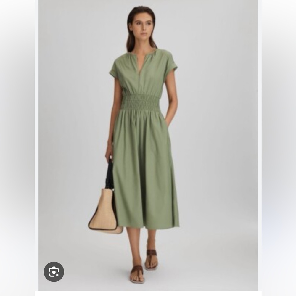 NWT Reiss Sage Green Dress